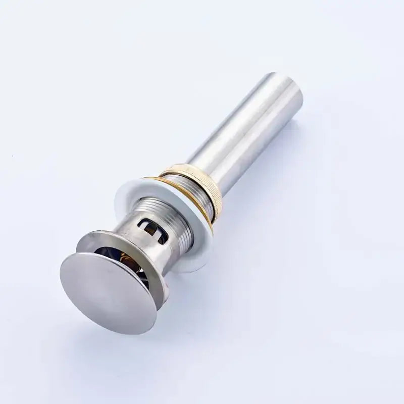 DecorBites™ Bathroom Sink Pop Up Drain in Chrome, Brushed Nickel, Golden Finish
