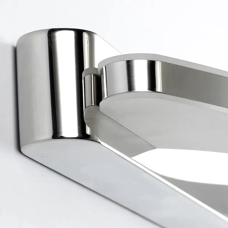 Modern chrome arc led vanity light bathroom sconce acrylic diffuser