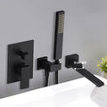 DecorBites™ Chrome Bathtub Faucet Mixer with Hand Shower Waterfall Spout