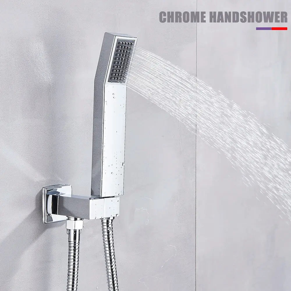 DecorBites™ 16" Big Rainfall Shower Faucet with Digital Display and Single Lever Temperature Control