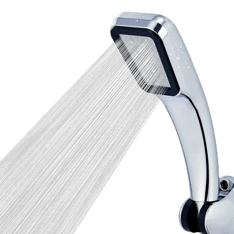 DecorBites™ 300 Holes High Pressure Rainfall Shower Head Chrome Black White Sprayer