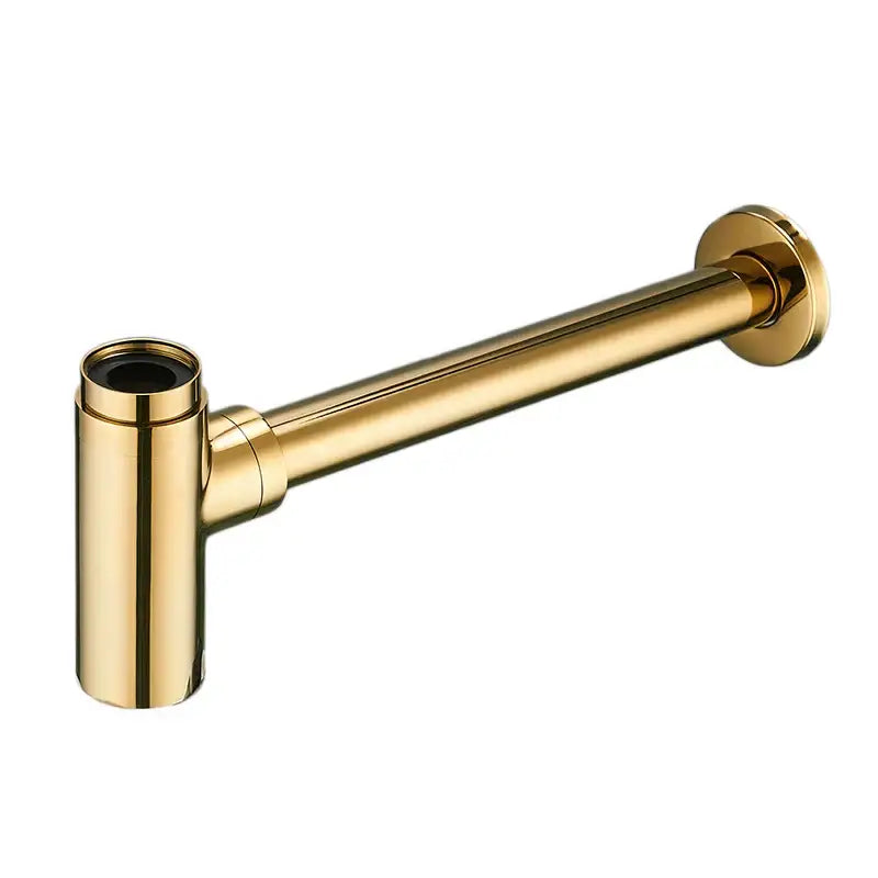 Modern chrome brass round bottle trap bathroom sink drain pipe