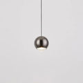 Modern chrome & copper ball pendant light dining room led chandelier