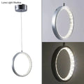 DecorBites™ Crystal Rings LED Pendant Light Fixture For Indoor Lamp Lamparas De Techo Surface Mounting Pendant Lamp For Bedroom Dining Room