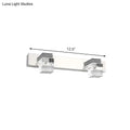 Modern chrome crystal vanity light fixture bathroom wall lamp