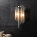 Modern chrome crystal wall sconce bedroom bedside lamp