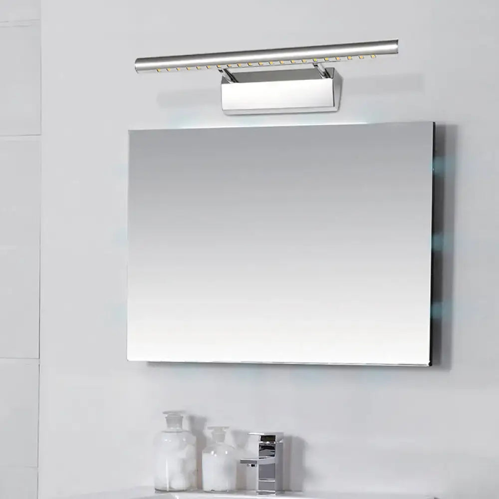 Modern chrome cylinder vanity lighting led bathroom wall sconce