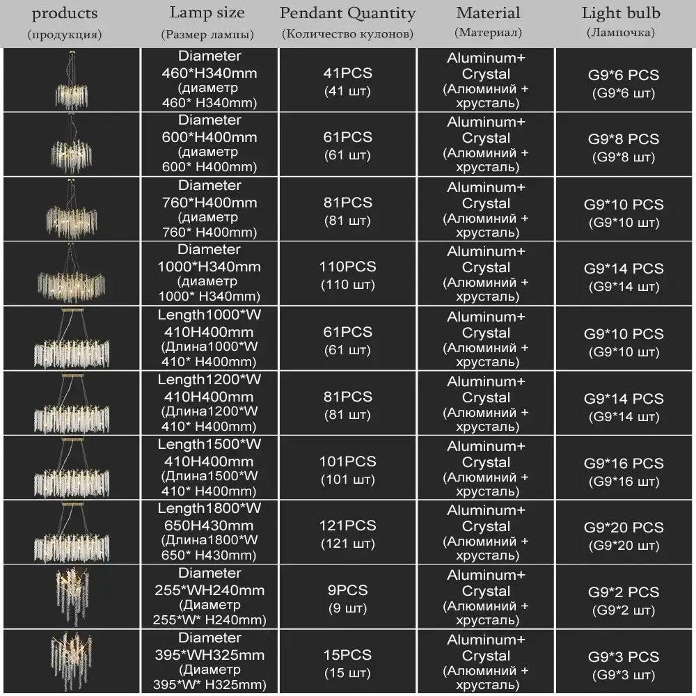 DecorBites™ Branch Crystal Chandelier for Dining Room, Bedroom, Living Room