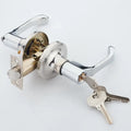 Modern chrome double handle lock kit kitchen door handle