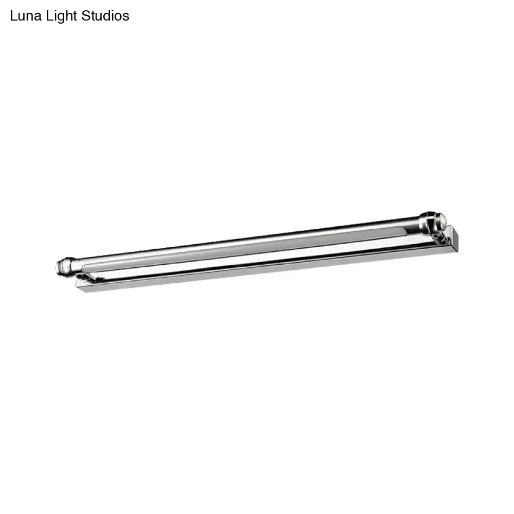 Modern chrome finish led vanity lamp bathroom light mirror handle