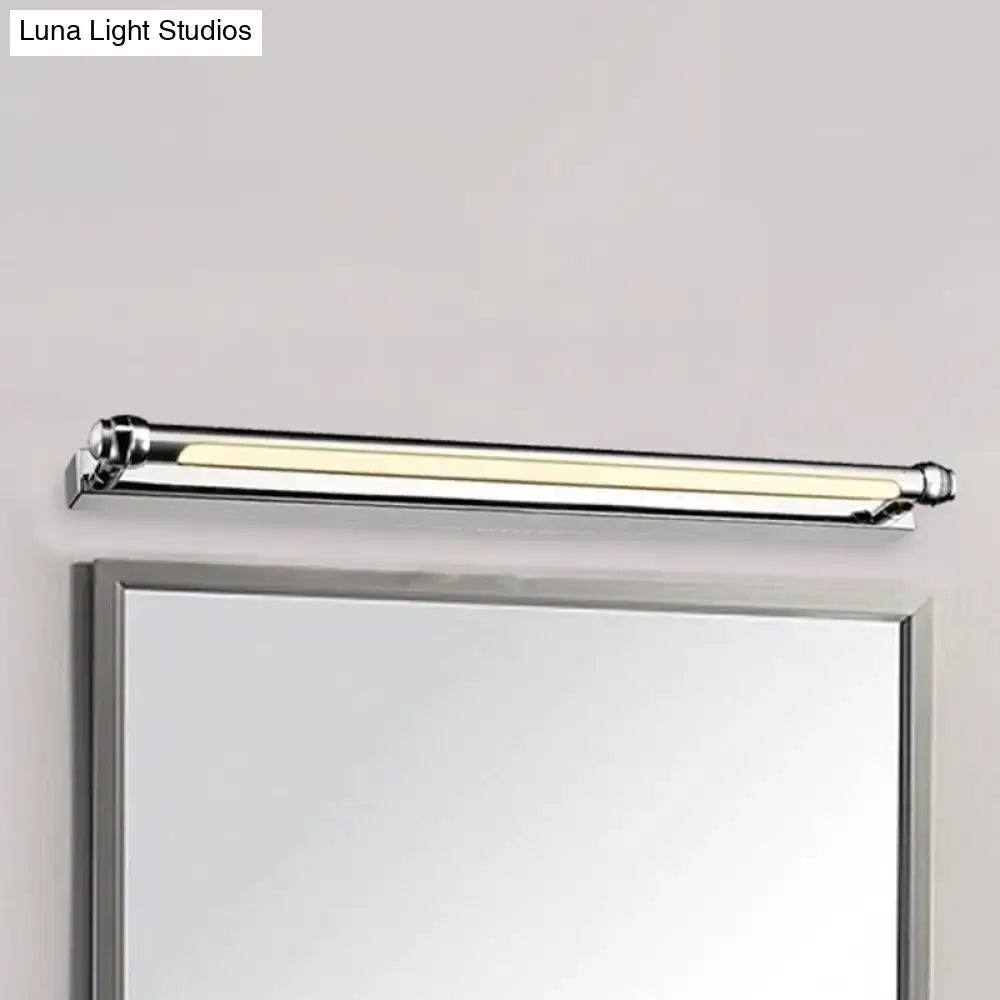 Modern chrome finish led vanity lamp bathroom light mirror handle