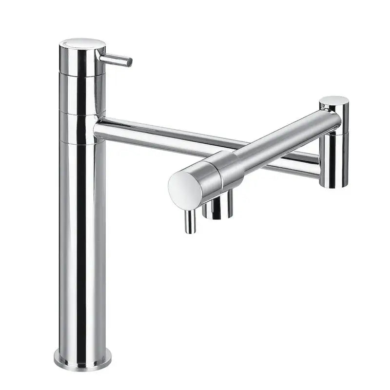 DecorBites™ 360 Degree Chrome Foldable Kitchen Faucet Hot Cold Sink Mixer, Brass Deck Mounted