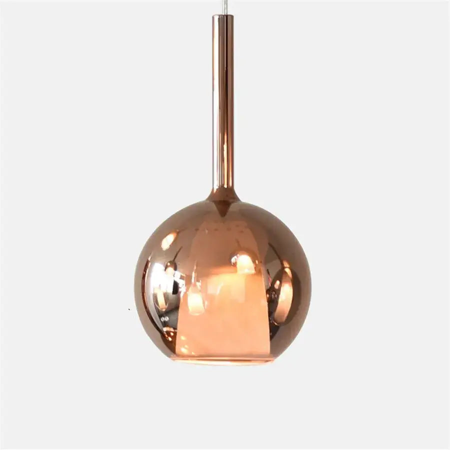 Modern chrome glass bubble pendant lights dining room chandelier