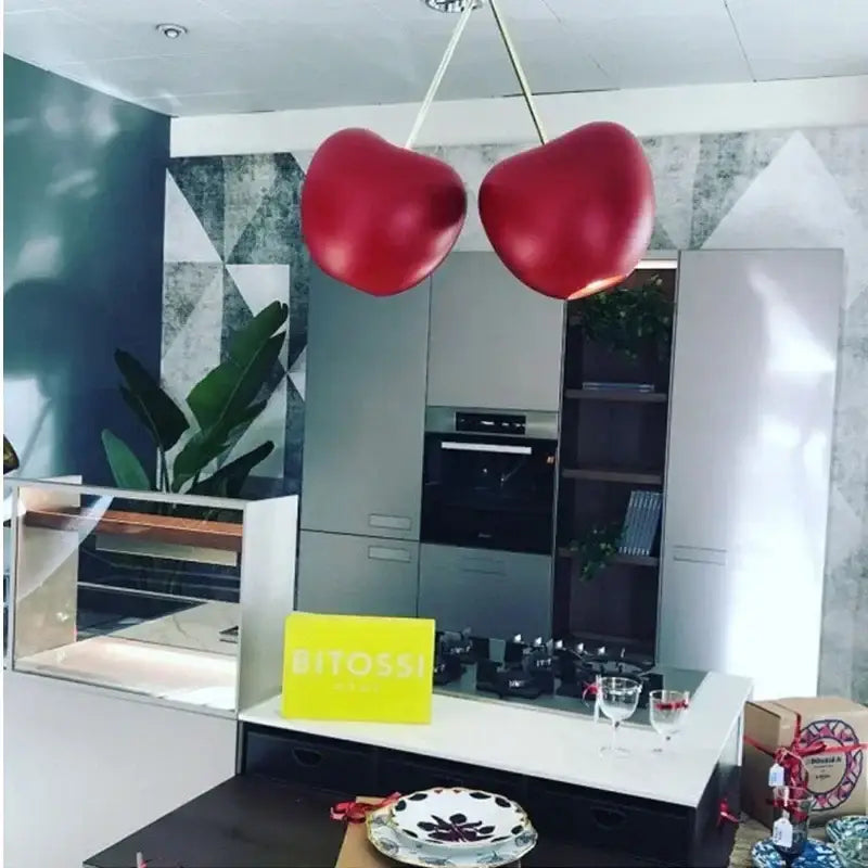 Modern chrome heart creative light chandelier dining room pendant