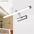 Modern chrome led indoor vanity light bathroom wall sconce