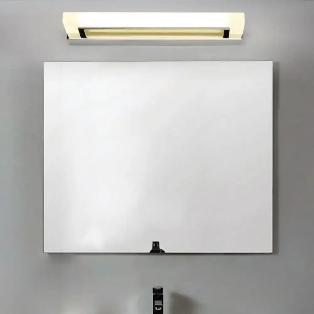 Modern chrome led sconce light bathroom acrylic fixture