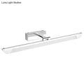 Modern chrome led vanity light bathroom fixture 110-120v swivel lamp