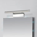 DecorBites™ Stainless Steel Vanity Lamp: Minimalist Nickel LED Wall Light with Pivot Joint