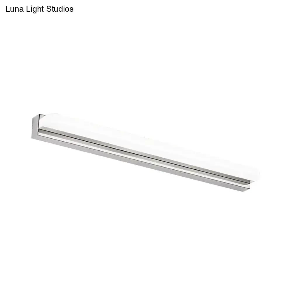 Modern chrome led wall mounted vanity light bathroom sconce