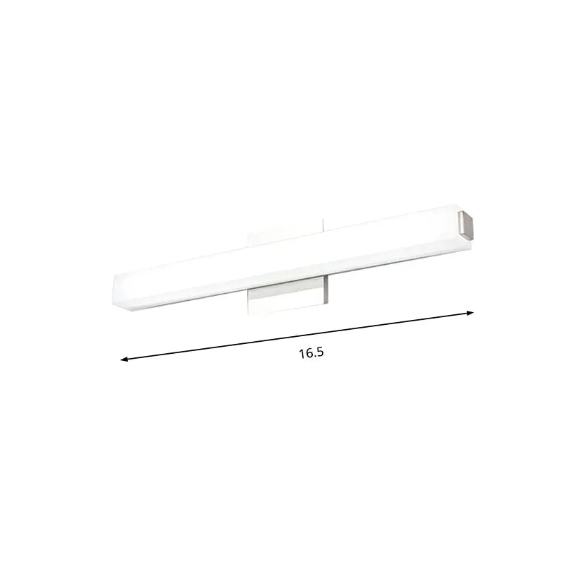 Modern chrome led wall sconce – vanity warm white light