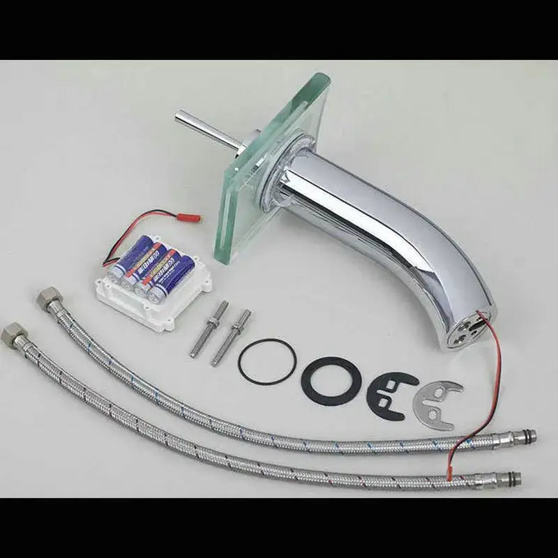 DecorBites™ LED Waterfall Glass Basin Mixer Faucet