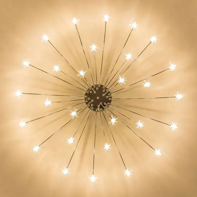 DecorBites™ Chrome Metal LED Chandelier - Nordic Design Home Lighting for Living Room, Bedroom, Kitchen