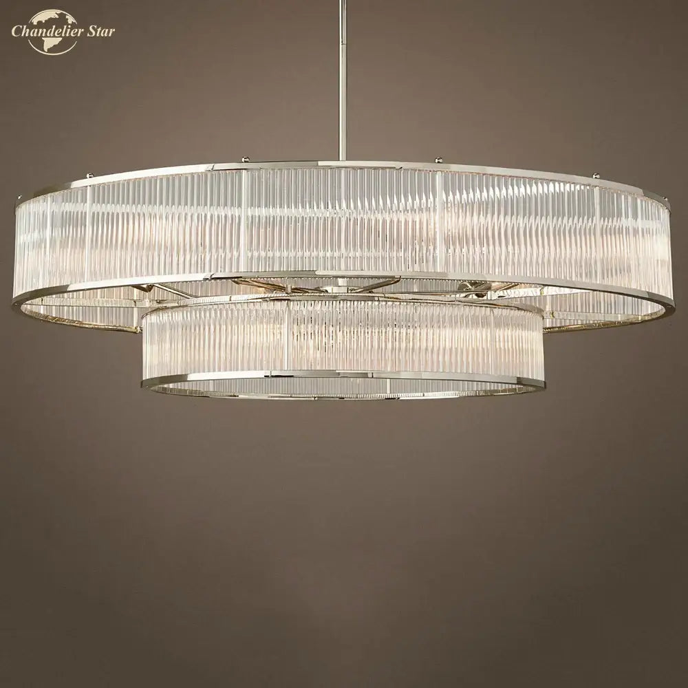 DecorBites™ Glass Chandeliers: Elegant LED Pendant Hanging Lights for Home, Hotel, and Restaurant