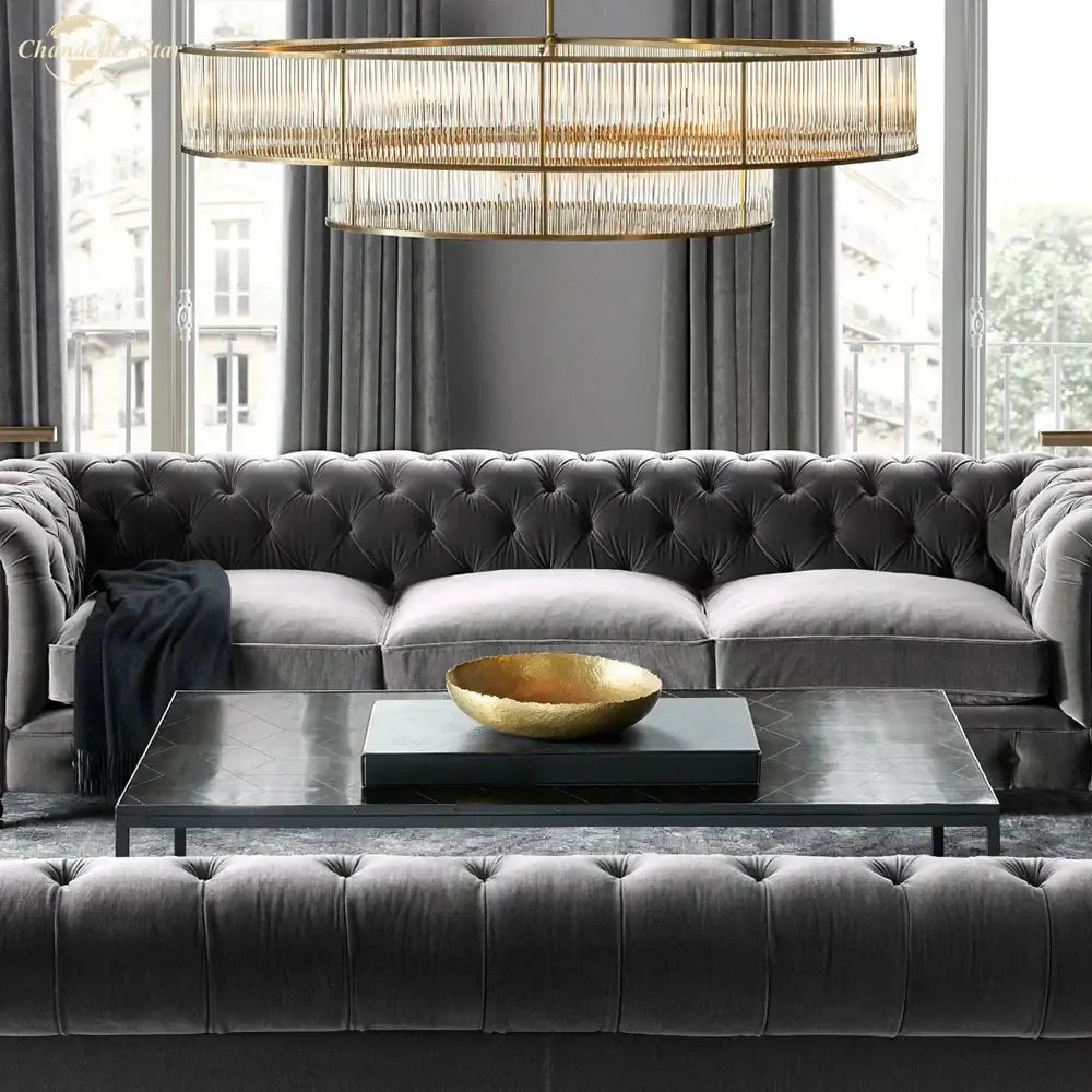 DecorBites™ Glass Chandeliers: Elegant LED Pendant Hanging Lights for Home, Hotel, and Restaurant