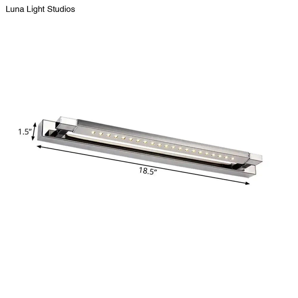 Modern chrome rotatable stainless steel led wall light bathroom sconce