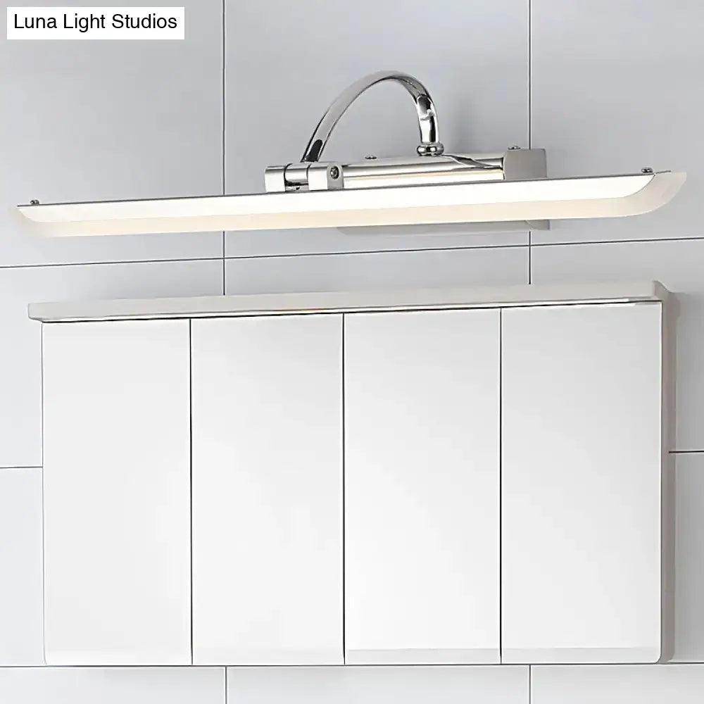 DecorBites™ Modern Stainless Steel Bathroom LED Wall Vanity Light - Chrome Finish