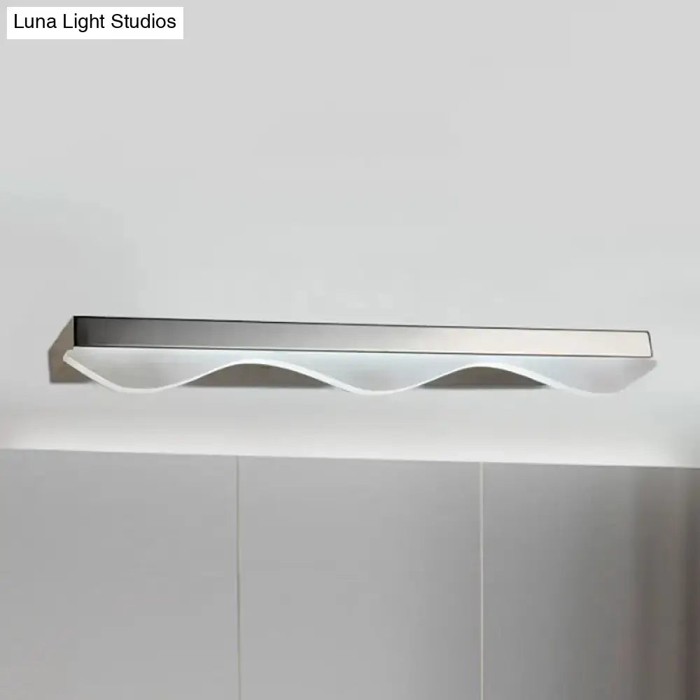 Modern chrome stainless steel led vanity light bathroom wall sconce