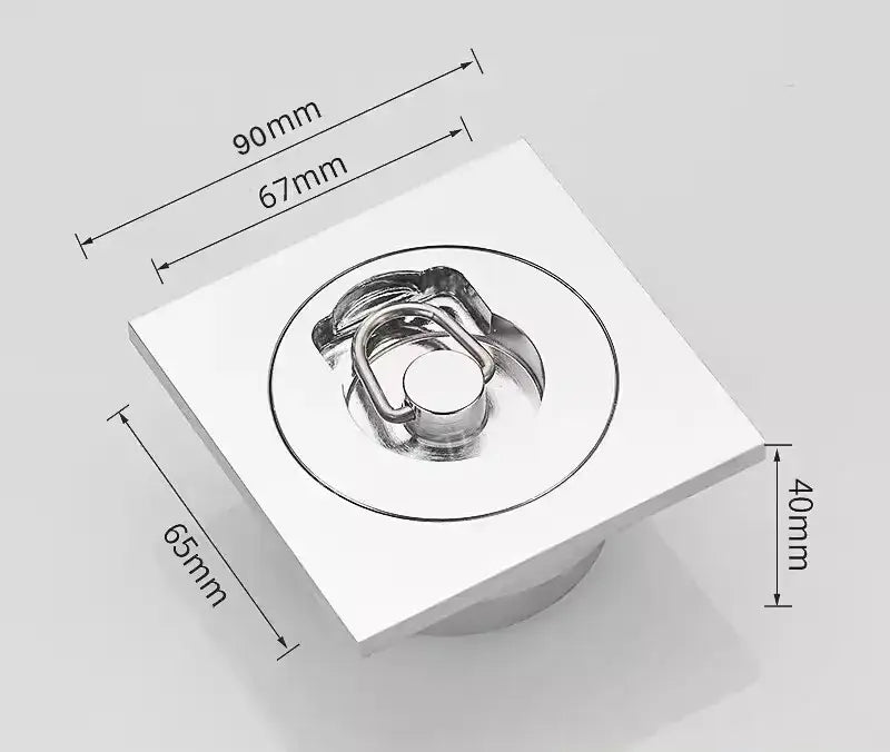 DecorBites™ Brass Chrome Swimming Pool Fishbowl Drain, Superior Quality, High Waterflow
