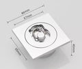 DecorBites™ Brass Chrome Swimming Pool Fishbowl Drain, Superior Quality, High Waterflow