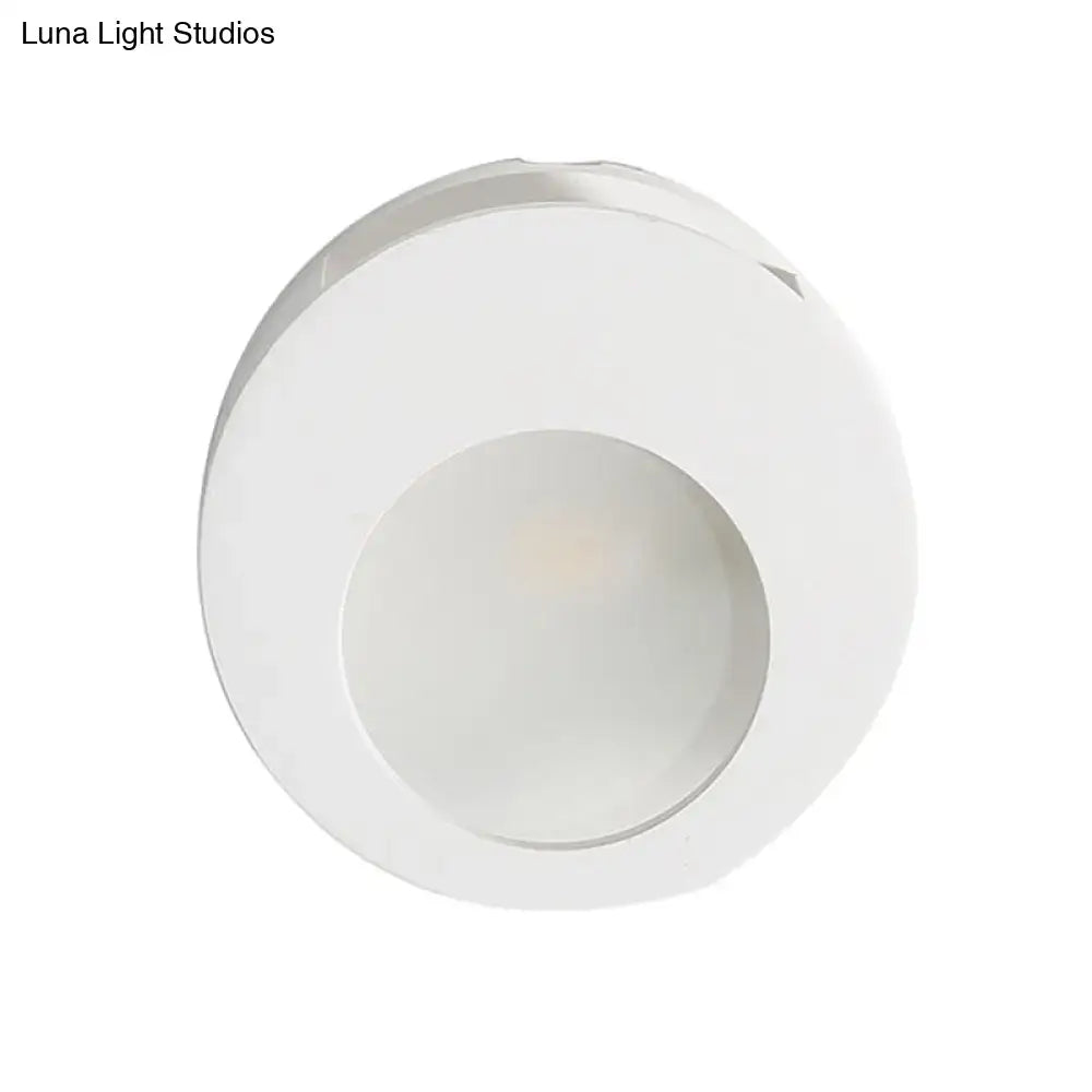 DecorBites™ Modern Gypsum Wall Sconce Lamp - 1 Light LED Wall Lighting in White for Living Room