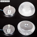 DecorBites™ Modern Clear Bubble Crystal Wall Sconce Hemisphere - Warm/White Light for Hallway & Living Room