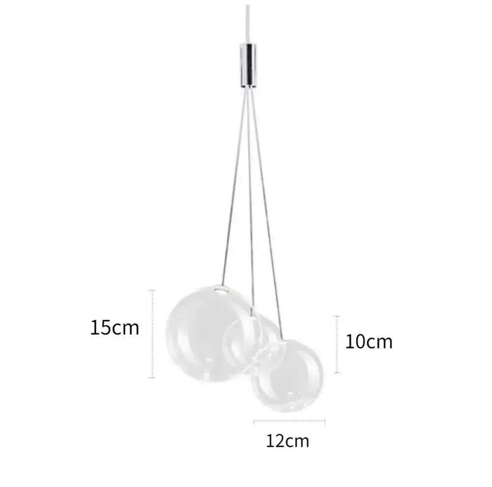 DecorBites™ Bubble Glass Pendant Light: Stylish Nordic Home Decor Lighting