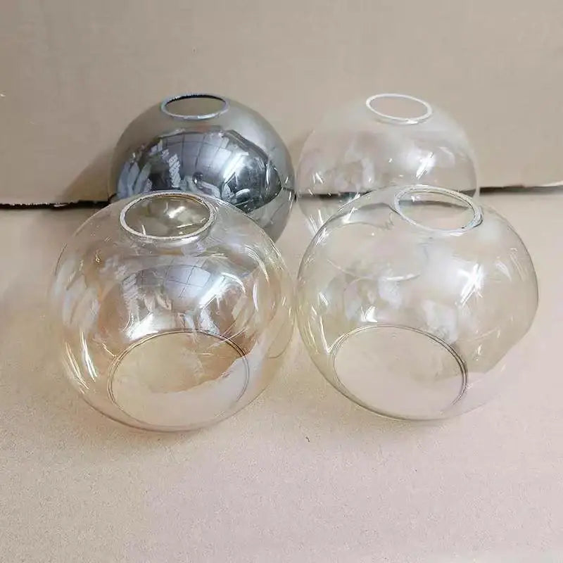 Modern clear glass ball lampshade for living room pendant lights