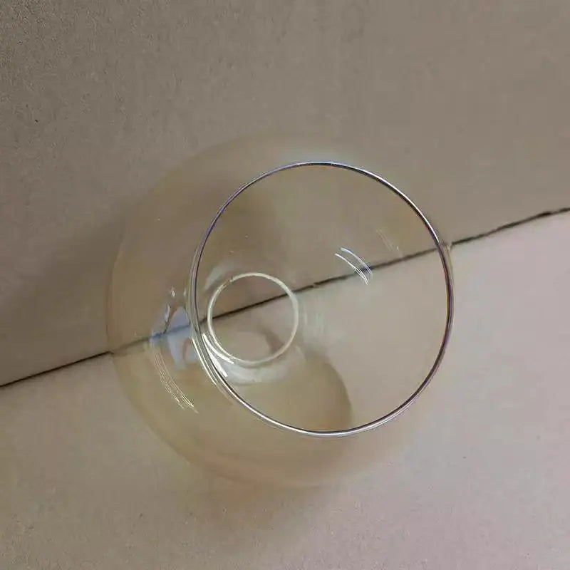 Modern clear glass ball lampshade for living room pendant lights