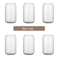 Modern clear glass cup with bamboo lid kitchen drinking mug