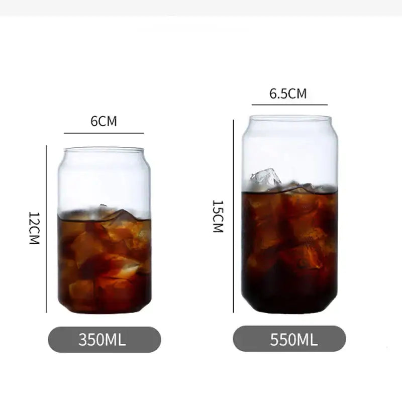 Modern clear glass cup with bamboo lid kitchen drinking mug