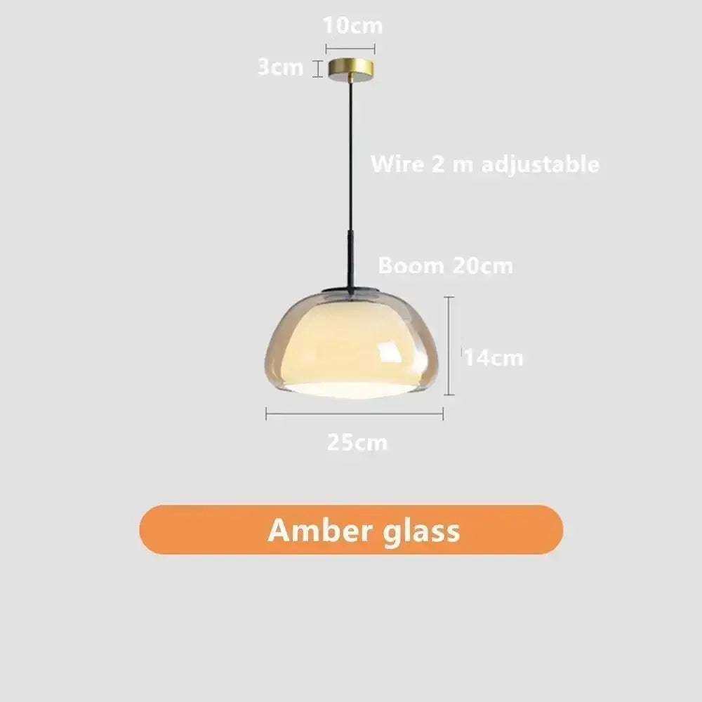 DecorBites™ Glass Jelly Pendant Lamp: Minimalist Luxury Design for Home Living Room Bedroom