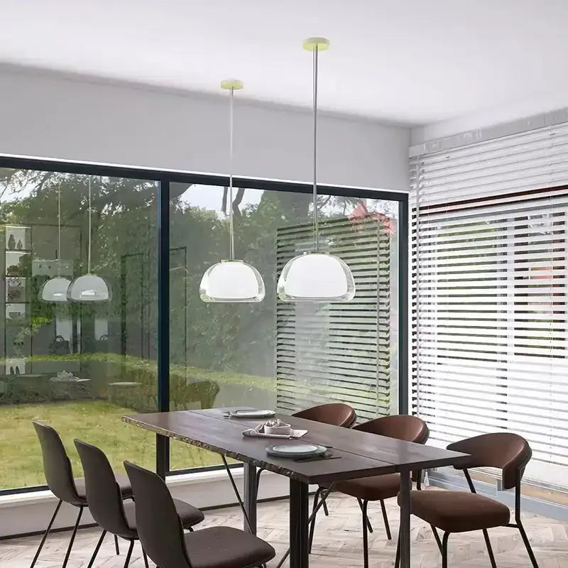 DecorBites™ Glass Jelly Pendant Lamp: Minimalist Luxury Design for Home Living Room Bedroom