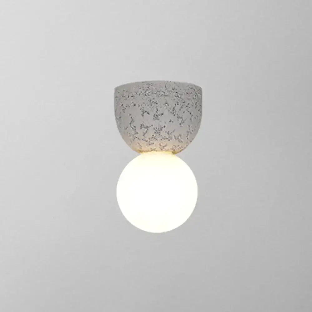 Modern concrete bell wall mounted light fixture bedroom sconce