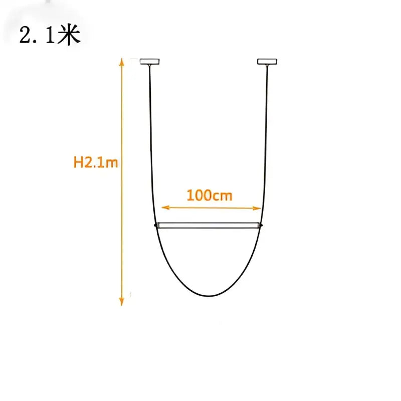 Modern copper decorbites leather belt chandelier for dining room