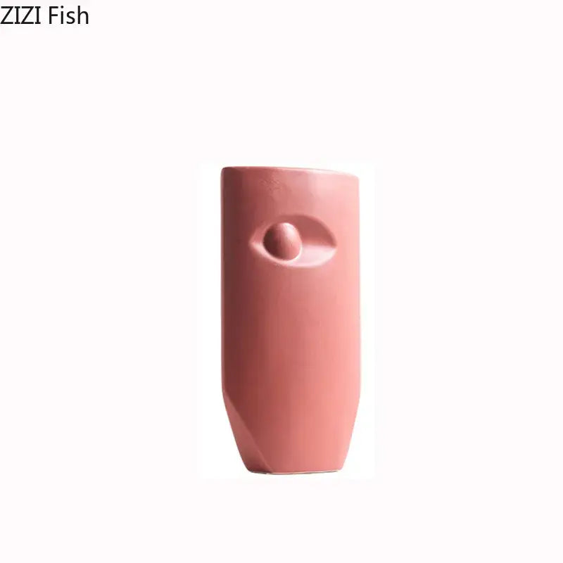 Modern coral ceramic vase decorbites ceramic living room face design