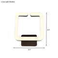 DecorBites™ Modern LED Aluminum Wall Sconce in Warm/White/Natural Light - Square Coffee Design