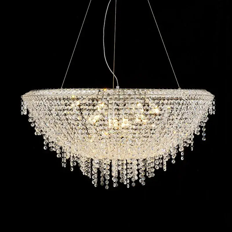 Modern crystal bird nest chandelier dining room pendant light