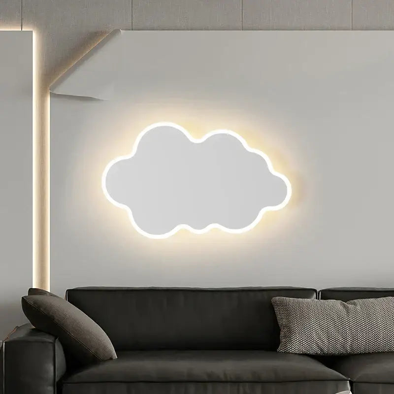 Modern curved white led wall sconces for bedroom lighting