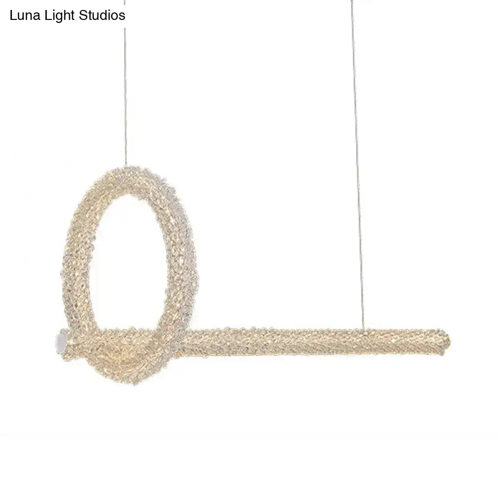Modern cut crystal brass ceiling light kitchen island pendant 220v-240v