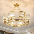 Modern decorbites copper crystal chandelier for dining room